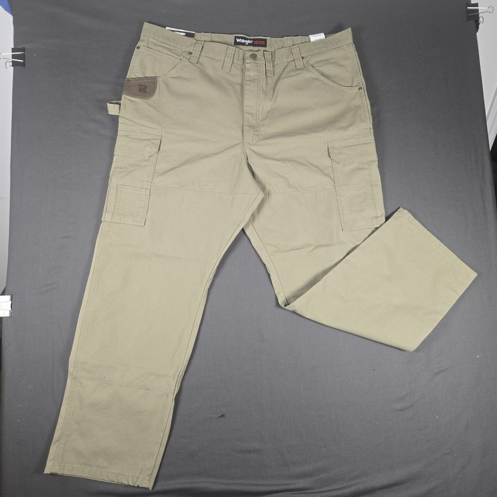 Wrangler Mens Pants Riggs Workwear Ranger Carpenter Ripstop Cargo Pockets 44x30
